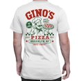 thumbnail image 2 of Smartprints Gino's Pizza Brooklyn Men's T-Shirt White, Cotton, S, 2 of 4