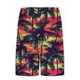 thumbnail image 4 of Runfenguu Summer Dress With Shorts, Cycling Shorts Men'S Sports Shorts Beach Pants Elastic Waist Drawstring Pockets Casual Print Knee Length Shorts Shorts Men, 4 of 6