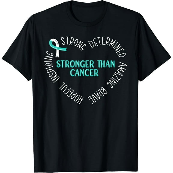 Stronger Than Cancer Cervical Cancer Awareness T-Shirt