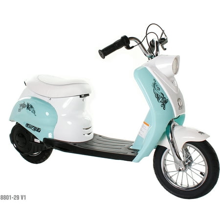 Surge Girls' 24V City Scooter, White/Teal for Girls by