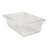 Rubbermaid Commercial Food/Tote Boxes, 3.5 gal, 18 x 12 x 6, Clear, Plastic