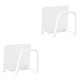 thumbnail image 3 of Kearding Soporte de esponjas de acero inoxidable estante autoadhesivo gancho de tela herramienta de cocina estante de doméstico para Blanco 2piezas, 3 of 6