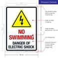 thumbnail image 3 of No Swimming Danger Of Electric Shock Sign,, 3 of 8