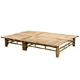 thumbnail image 4 of vidaXL 2-Person Sun Lounger with Cushions Bamboo, 4 of 5