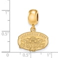 thumbnail image 2 of Sterling Silver Gold-plated LogoArt Jacksonville State U. Small Dangle Bead, 2 of 3