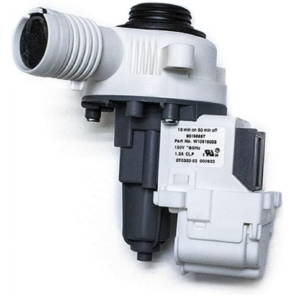W10775446, W10919003, AP6038235 Drain Pump Compatible With Whirlpool Washer (Fits Models: 110, 7MW, MVW, WET, WTW And More)