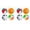 C, variant on QLUEWX 8PCS Inflatable Beach Balls, Rainbow Color Reusable Beach Toys, Outdoor Classic Beachball for Swimming Pool and Outdoor Courtyard Games with Thickened Leak Proof Material