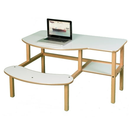 Wild Zoo Grade School Buddy Computer Desk - White