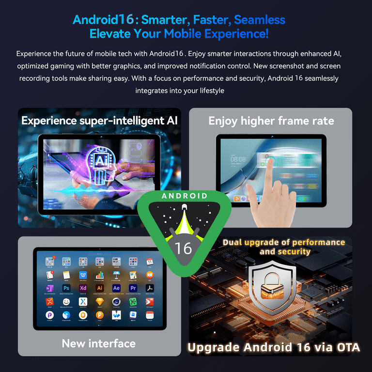 Android Tablet, 10 Inch Tablet, Gemini Al 2.0 Android Tablets, 2