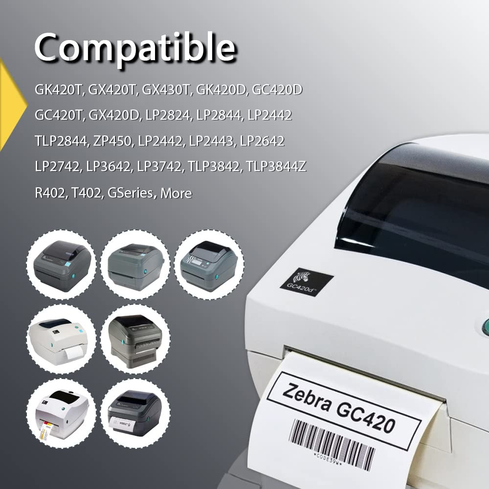 1" x 1" (25 mm x 25 mm) Square QR Code Labels Compatible with Zebra & More Label Printer,Premium Adhesive & Perforated [10 Rolls, 13800 Labels]