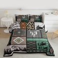 thumbnail image 2 of Castle Fairy 3-Piece Queen Size Comforter Set, Bear and Deer Boho Tribal Aztec Print, 2 of 8