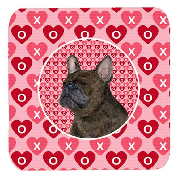 French Bulldog Foam Coasters, Set Of 4