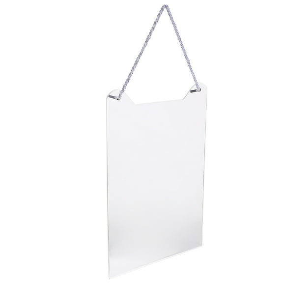 WORGEOUS Reserved Seating Signs Wedding Chairs Hanging Sign Acrylic Reserved Chair Signs Reserved Hanging Sign Blank Writing Handmade Seat Signs with Rope Transparent