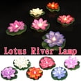thumbnail image 7 of 6Pcs Floating Solar Pond Lotus Lights – Led Waterproof Flameless Lotus Lights with Water Lily Pad, Safe for Pools/Fountains/Vases (Colorful), 7 of 7