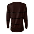 thumbnail image 5 of Womens Sweatshirts Crewneck Plus Size,Sweatshirt for Women,Women's Casual Striped Print Long Sleeve Shirt Oversized Pullover Loose Tops Blouse Trendy Shirt, 5 of 6