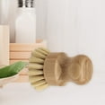 thumbnail image 4 of Decor Store Dish Washing Brush Short Durable Bamboo Fiber Wooden Pot Brush for Home, 4 of 10