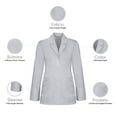 thumbnail image 3 of Panda Uniform lab coat women and white lab coat | lab coats women and scrub coats for women, 3 of 8