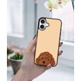 thumbnail image 5 of WIRESTER Shockproof Soft Rubber Cover Case for Apple iPhone 16 6.1" 2024, Animal Brown Toy Poodle Puppy Dog On Sunset Background, 5 of 5