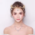 thumbnail image 4 of Wedding Headpiece Forehead Rhinestone Headband Chain Bridal Hair Accessory, 4 of 9