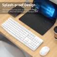 thumbnail image 2 of FUDE FUDE EK785 2.4G Wireless Keyboard and Mouse Combo, Portable for Office & Gaming, Multi-System Compatible, Black/White Options, Batteries Not Included, 2 of 6