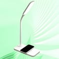 thumbnail image 2 of LED Desk Lamp with 15W Wireless Charging, 3 Color Modes, USB Port, Dimmable Brightness, Eye-Caring 800 Lumen Output, Adjustable Gooseneck, 2 of 6