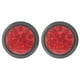 thumbnail image 1 of 2Pcs 12V-24V 16LED Car Round Red Taillights Rear Fog Light Stop Brake Running Reverse Lamp for Truck, 1 of 5