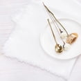 thumbnail image 2 of HOMEIORA 4 Pack Cloth Napkins, Cotton Linen Dinner Napkins, 18" x 18" Napkins Cloth Washable, Soft, Durable, Absorbent - White, 2 of 4
