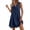 Navy, variant on HVOBTTY Summer Women's Sleeveless Mini Peplum Dress red Cowl Neck Loose Cut Daily Outer Wear