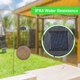 thumbnail image 3 of Lámpara de exterior Neoglint 2PCS DC2V 0.04W Solar Powered Energy LEDs Light Lantern Lámpara colgante Lámpara de exterior Diseño de forma de pavo real Control de inductor de luz sensible IPX4 Resisten Neoglint Lámpara de exterior, 3 of 7