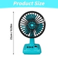 thumbnail image 3 of SUSHANG Vintage Style Retro Desktop Fan, Rechargeable Battery-Powered Small Fan with Quiet Operation for Office Desk, Personal Air Circulation, and Portable Home Use, 3 of 8