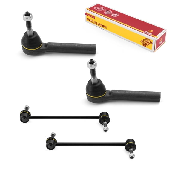 Metrix Premium Chassis Parts - 4 PC Outer Tie Rod End & Front Sway Bar Stabilizer End Link Kit Fits 12-15 Ram C/V, 09-14 Volkswagen Routan, 08-16 Chrysler Town Country, ES800403 K7258