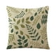 thumbnail image 1 of Funda de almohada acogedora con diseño de flores silvestres, romántica, con diseño de flores y hojas de la naturaleza, cuadrada (45 x 45 cm), 1 of 5