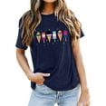 thumbnail image 2 of Jamsmile Womens Tshirts Summer Casual Loose Ice Cream Print Crewneck Short Sleeve Tops Comfort Tee Shirts Casual Graphic Athletic Tees, 2 of 4