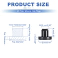 thumbnail image 2 of Uxcell 25 Pcs Tapón de Silicona en Forma de T, Diámetro 8.5 mm/0.33 Pulgadas, Tapón de Silicona Impermeable Reutilizable, Tapón Redondo de Sellado para Agujeros de Equipos, Negro, 2 of 7