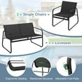 thumbnail image 4 of Costway Ensemble de Mobilier de Patio 8 Pcs Chaises de Pelouse en Tissu et Causeuse avec Table à Café, 4 of 10