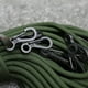 thumbnail image 3 of 20PCS / LOT Mini Mochila Cierres Mosquetones Escalada Botella de Camping Paracord Survival Gear - Negro, 3 of 5