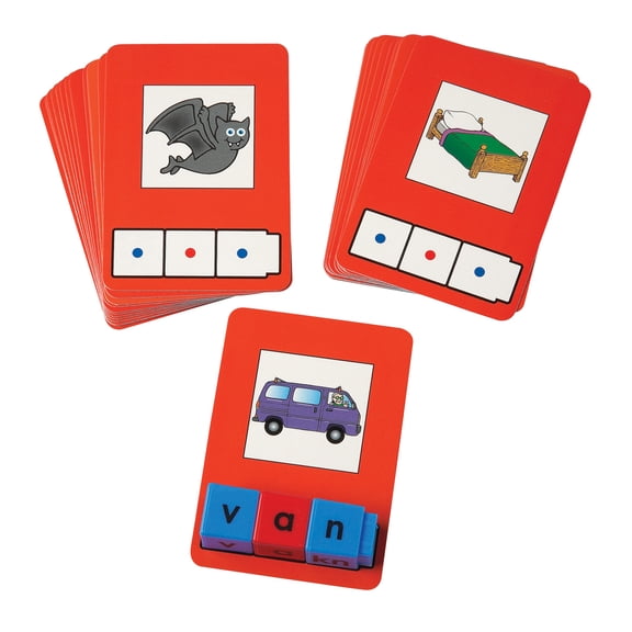 Didax CVC Word Building Cards, 24 Cards