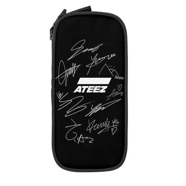Ateez Colored Pencil Case Pencil Box Zipper Organizer Box Office Supplies Storage For School Teens Office SAOE020666