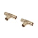 thumbnail image 2 of 5x 2 x Latón Tee Conector T Joiner Barb Manguera Accesorios para Tubería Tee Connector para Aire Mangueras Tubos, 2 of 6