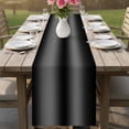 thumbnail image 4 of Black Ombre Table Runner 108 Inches, Farmhouse Black Gradient Color Aesthetic Bed Runner Dresser Scarves Tabletop for Indoor Outdoor Parties/Ceremony/Banquet, 13"x 108", 4 of 9