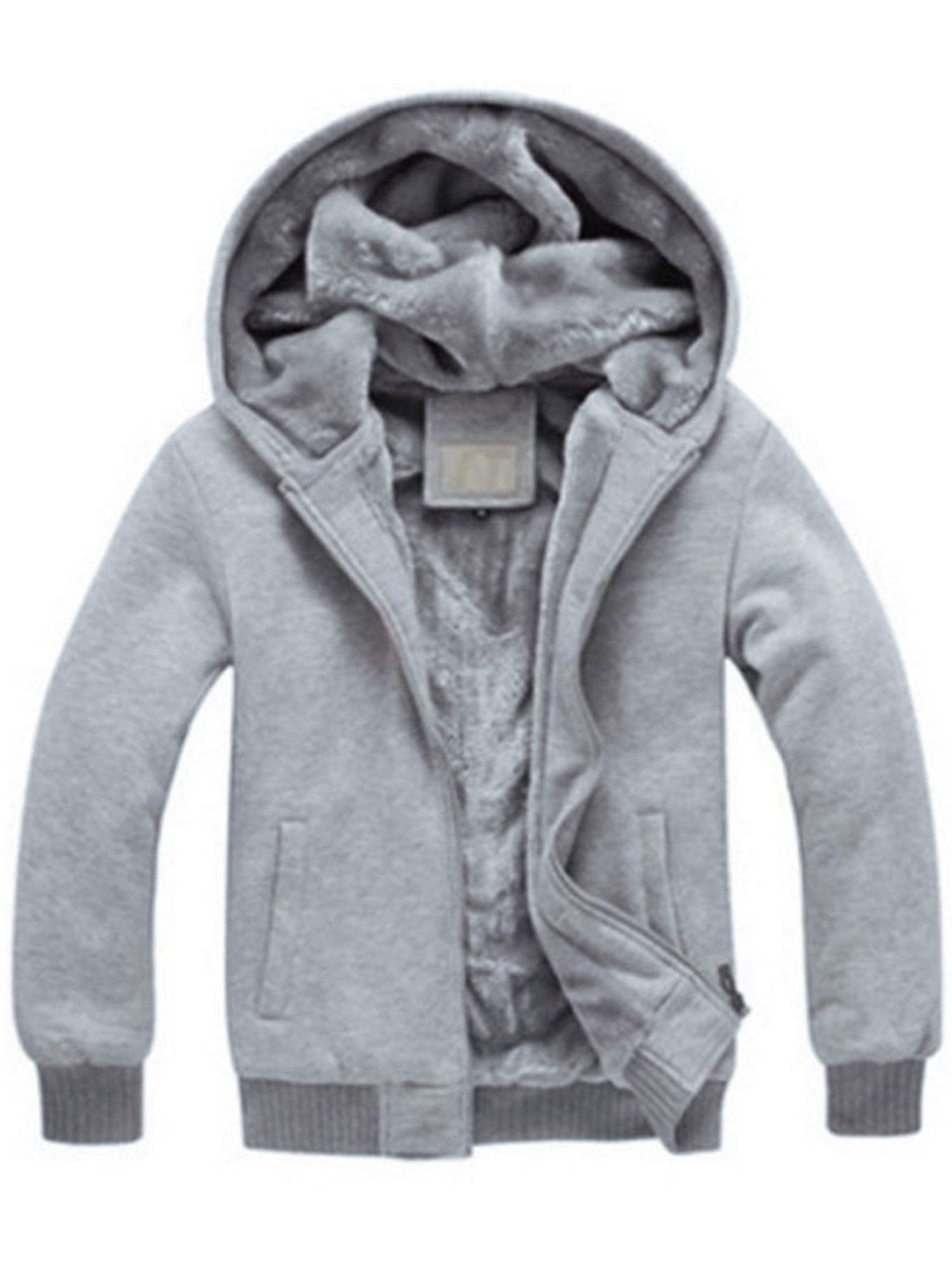 Cory Mens Quilted Winter Zip Up Hooded Jacket Warm Cozy Insulated Outerwear For Men
