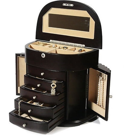 Lexington Mohagany Finish Jewelry Box
