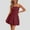 Wine, variant on DJskiyers Women Strapless Mini Dress Tube Top Bubble Skirt Short Dress Off Shoulder Corset Top Balloon Dress Club Party