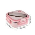 thumbnail image 3 of MORESEC Stainless Steel Lunch Box Bento Lunch Box For Adults And Students Reusable Lunch Box Insulated Lunch Containers With Spoon Chopsticks And Phone Stand Clearance, Pink, 3 of 6