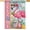 Easter Flamingo, variant on Welcome Mardi Gras Flamingo Decorative Garden Flag, Umbrella Mask Drum New Orleans Carnival Yard Outside Home Decorations, Beads Masquerade Burlap Outdoor Small Decor Double Sided 12 x 18
