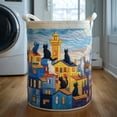 thumbnail image 1 of Outdor Quilted Laundry With Handles Boho Floral Storage Hamper Cozy Cat Storage Hamper For Bedroom Laundry Room, 1 of 3