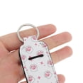 thumbnail image 4 of Unique Bargains 1 Pc Stylish Footprint Pattern Lipstick and Perfume Cover Handbag Charm Decorative Keychain White, 4 of 5