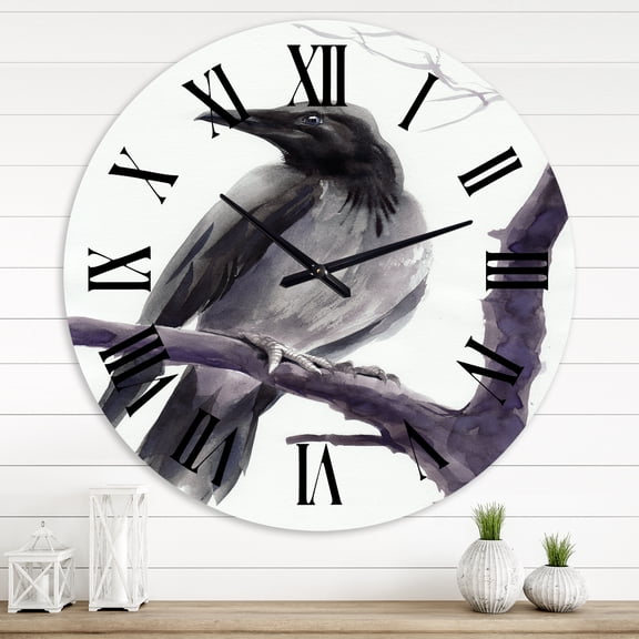 Designart 1 in Quartz Traditional Wall Clock