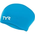 thumbnail image 4 of Gorro de natación TYR para adultos, pelo largo, silicona, sin arrugas, para trenzas, rastas, natació, 4 of 5