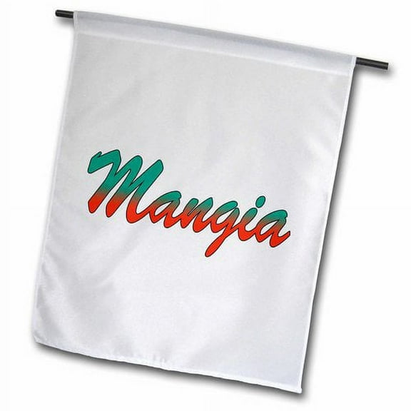 3dRose, Mangia, 18 x 27 inch Garden Flag